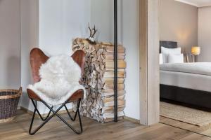 Posteľ alebo postele v izbe v ubytovaní Apartchalet Jakob
