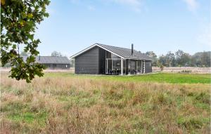 Czarny dom w środku pola w obiekcie Pet Friendly Home In Grenaa With Wifi w mieście Brøndstrup