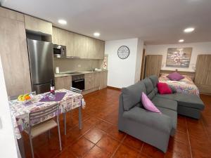 Kuchyň nebo kuchyňský kout v ubytování Apartamento SLAM