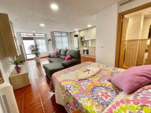 Posezení v ubytování Apartamento SLAM