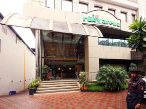 The facade or entrance of The Ruby Arena