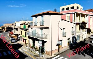 a view of a city street with buildings at Tropea Il Tridente Accommodations in Tropea