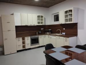 Kuchyňa alebo kuchynka v ubytovaní Apartmány Svatá