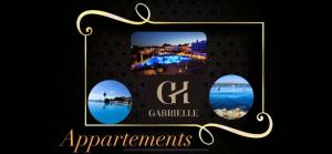 ein Bilderrahmen mit zwei Fotos des Ozeans in der Unterkunft Gabrielle Appartements CANNES in Cannes