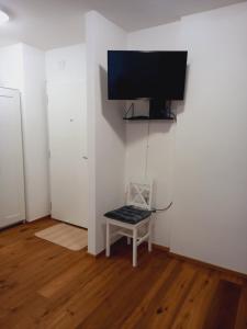 Televízia a/alebo spoločenská miestnosť v ubytovaní Lauro Apartment