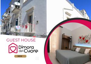 a guest house dubrovka delcore with a bed in a room at Dimora del Cuore struttura self check in in Vieste