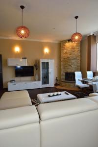 A seating area at Angel's Apartment