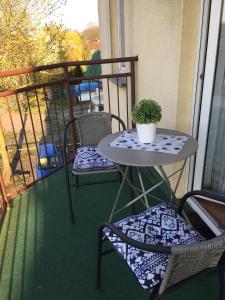 Balkon lub taras w obiekcie Apartament Dziwnów