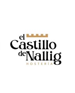 a label for a restaurant with the words la cuisine naja na latina at El Castillo de Nallig in Gualaceo