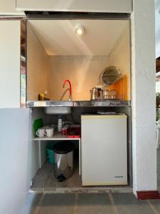 Kuchyň nebo kuchyňský kout v ubytování loft interno