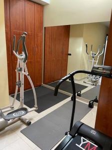 Fitness centrum a/nebo fitness zařízení v ubytování Villa en Oropesa