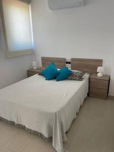 Postel nebo postele na pokoji v ubytování Villa en Oropesa