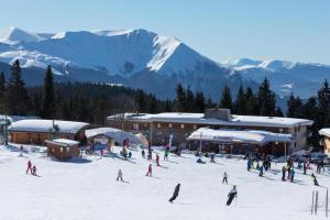 シャンルッスにあるAppartement Chamrousse, 3 pièces, 6 personnesの雪上スキー団