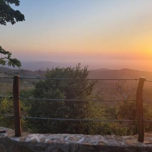 a view of the desert at sunset at Ecohotel La Reserva in Piojó
