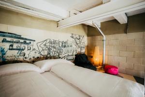 Postel nebo postele na pokoji v ubytování Smaltovňa Lofty