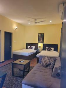 Tuli Veer Bagh Resort客房内的一张或多张床位