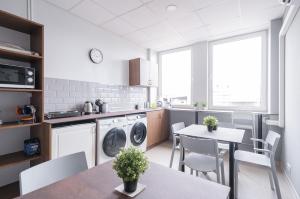 Kuchyň nebo kuchyňský kout v ubytování Lollo Motel Graičiūno - Lollo Luxury