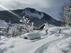 Waldhütte Glück Auf v zimě