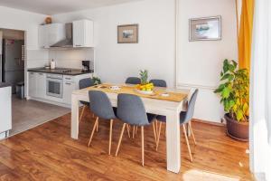 Kuchyň nebo kuchyňský kout v ubytování Apartman Neda