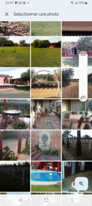 un collage de différentes photos d'un parc dans l'établissement Firma lfassiya, à Dar SaÃ¯d Ben Hajj