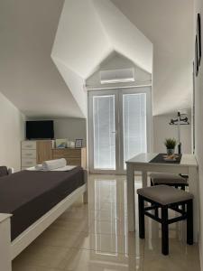 TV a/nebo společenská místnost v ubytování Studio apartmani Alex Doll
