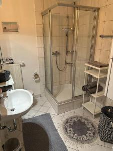 Koupelna v ubytování Cityapartments Schanze 17 im Zentrum von Friedrichshafen