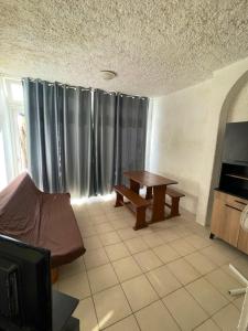 Μια τηλεόραση ή/και κέντρο ψυχαγωγίας στο Studio cosy à Linguizzetta 32 m² avec terrasse privée +1 φωτογραφίες