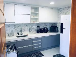 Dapur atau dapur kecil di Conforto na Serra de Teresópolis