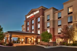 a rendering of a hotel with a gazebo at SpringHill Suites by Marriott Rexburg in Rexburg