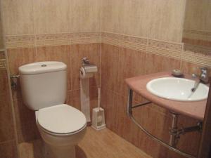 Koupelna v ubytování Hostal Guarni