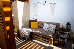 Villa Cinzia-150 mt from the beach的休息区