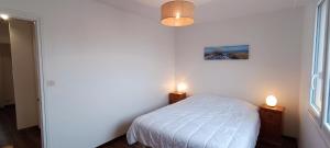 Posteľ alebo postele v izbe v ubytovaní Valparaiso-Vue Mer-2 ch-Garage-Sables d olonne