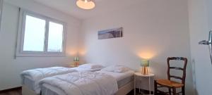 Posteľ alebo postele v izbe v ubytovaní Valparaiso-Vue Mer-2 ch-Garage-Sables d olonne