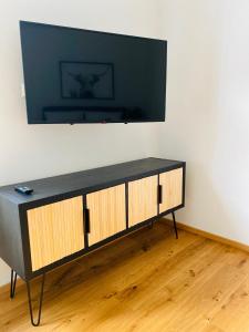 Televiisor ja/või meelelahutuskeskus majutusasutuses Apartment Traumblick Berggipfel