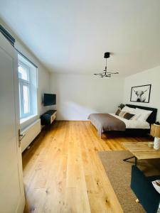 Voodi või voodid majutusasutuse Apartment Traumblick Berggipfel toas