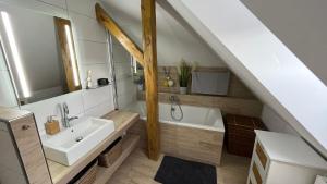 Kúpeľňa v ubytovaní Villa Gallistl