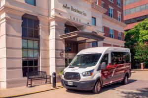 a white van parked in front of a building at Residence Inn Alexandria Old Town/Duke Street in Alexandria