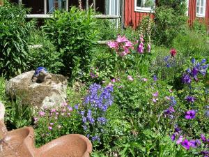 Jardín al aire libre en Lillåns B&B