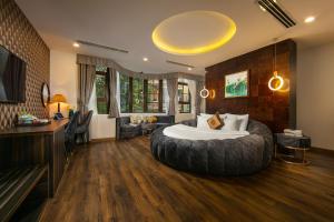 Voodi või voodid majutusasutuse Midori Boutique Hotel toas