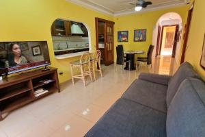 Część wypoczynkowa w obiekcie Great 2bedrooms apartment in Costa del Silencio