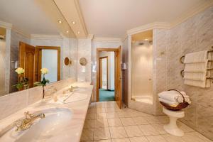 Koupelna v ubytování Thermenwelt Hotel Pulverer