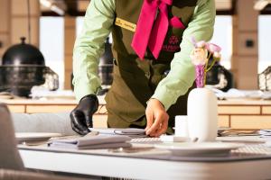 Set per la preparazione di tè e caffè presso Damask Resort