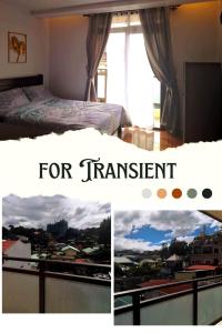 een collage van foto's van een kamer met een bed en een raam bij UNIT 3F-18 MEGATOWER RESIDENCES III in Baguio
