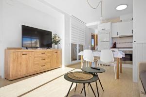 Kuchyň nebo kuchyňský kout v ubytování Hauzify I Apartament Mediterrani