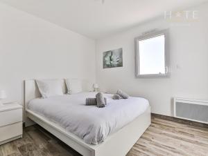 Posteľ alebo postele v izbe v ubytovaní Villa "Les Sternes" - Classée 4 étoiles + 34 fotografií