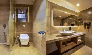 Bilik mandi di Treebo Premium Savera Inn