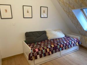 Postel nebo postele na pokoji v ubytování Le patio de Xénia