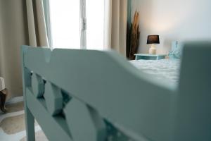 Posteľ alebo postele v izbe v ubytovaní Sea View apartment Dione