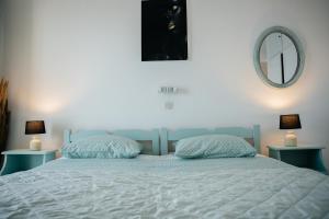 Posteľ alebo postele v izbe v ubytovaní Sea View apartment Dione