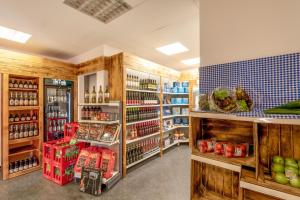 a store filled with lots of food and drinks at Mobile Home 703 in Löwenstein